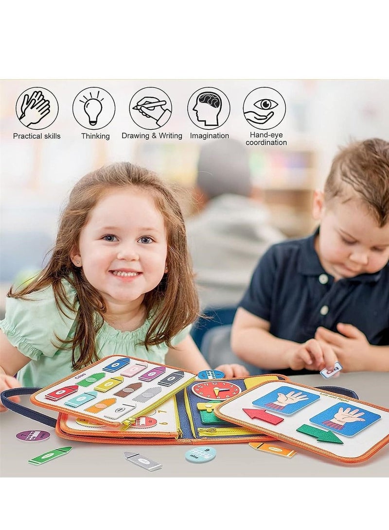 Busy Board Montessori Toys Activity Sensory Board Preschool Educational Travel Toys for Baby Boys Girls - Image 5