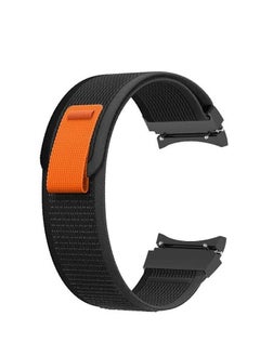 Watch No Gap Trail Loop Nylon Band Compatible With Samsung Galaxy Watch 4 40mm 44mm/Galaxy Watch 4 Classic 42mm 46mm Black Gray  - Image 1