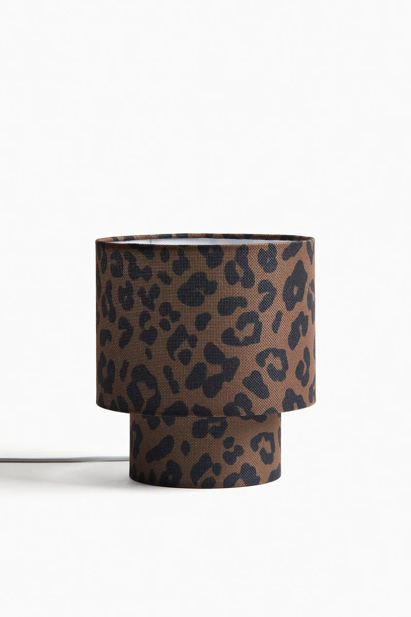 H&M Patterned fabric-covered table lamp