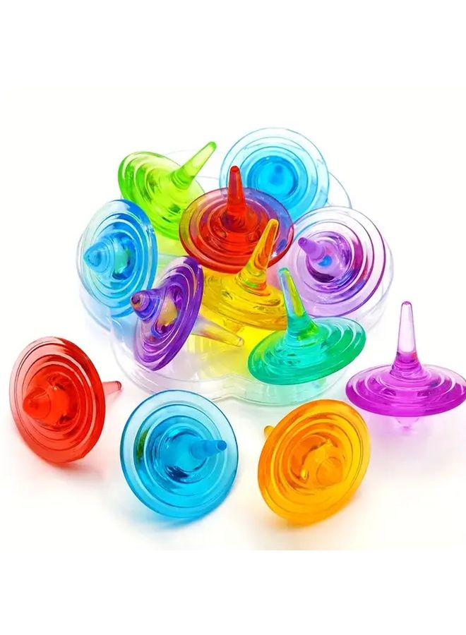 Acrylic Fidget Spinners 16pcs Vibrant Long Spin Durable Desk Toy for Party School Rewards Multicolor - Image 4