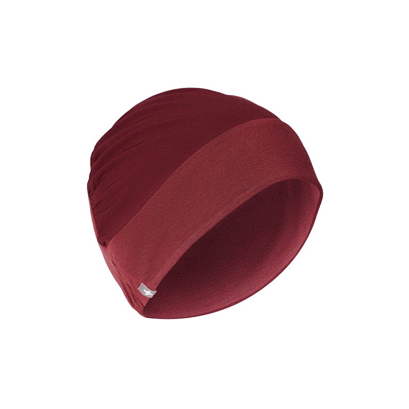 FIGS Modern Expandable Unisex Scrub Cap for Women and Men - Burgundy, One Size - Image 1
