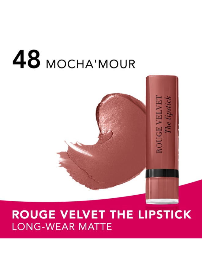 BOURJOIS PARIS Rouge Velvet The Lipstick - 48 - Mocha’Mour - Image 2