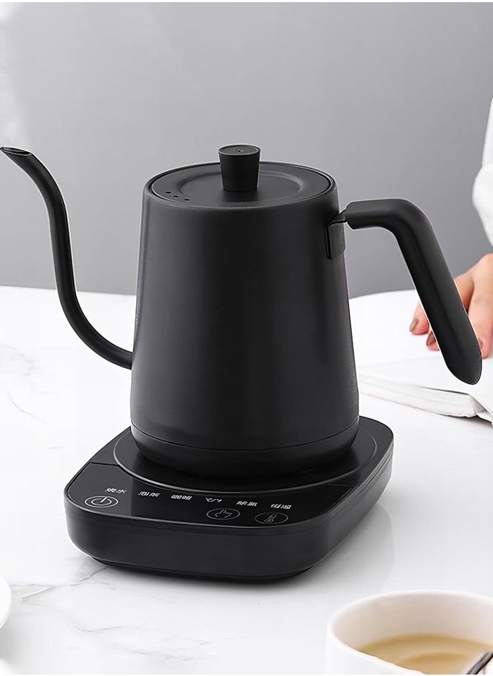 Joshberg Electric Gooseneck Kettle,800 ml 1000W Electric Coffee Kettle,304 Stainless Steel Coffee and Tea Pot, Automatic Temperature Control and Constant Temperature, Quick Heating  - Image 2
