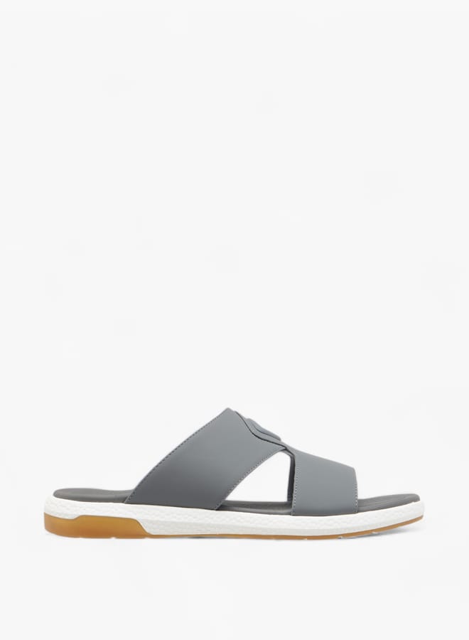 لو كونفورت صنادل رجالية بنعل مفتوح بتفاصيل مقصوصة - Image 1