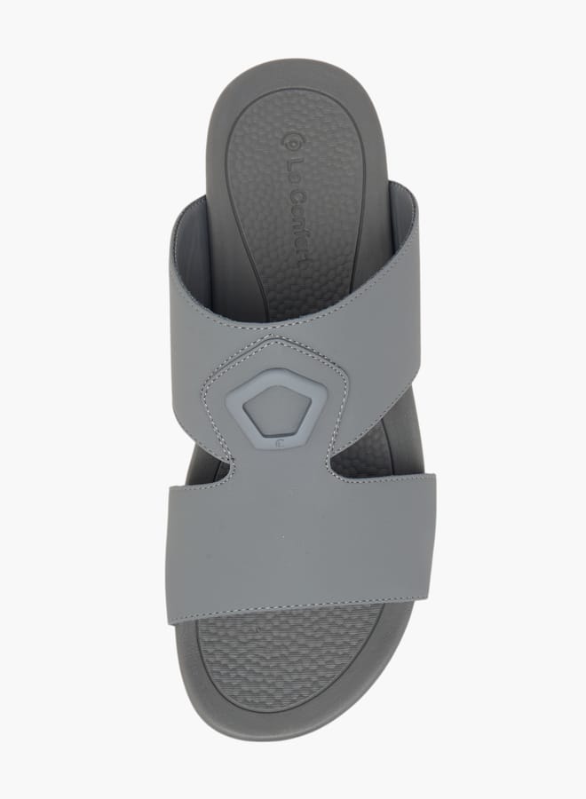 لو كونفورت صنادل رجالية بنعل مفتوح بتفاصيل مقصوصة - Image 2