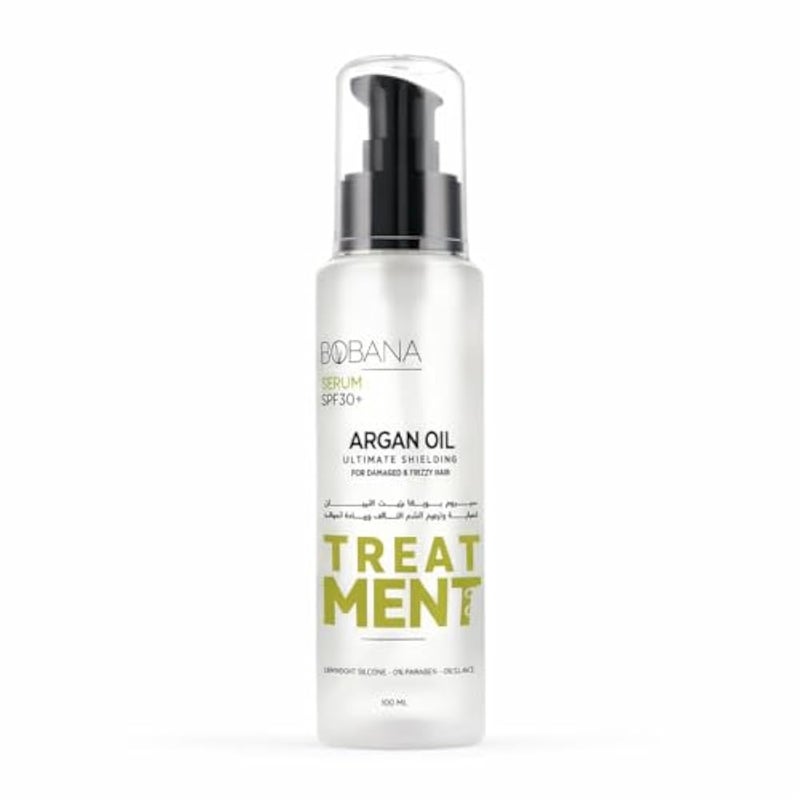 Bobana Hair Serum with Argan Oil SPF30 Protection, 100 ml, with 2 Hair Clips, Multicolor - Image 1