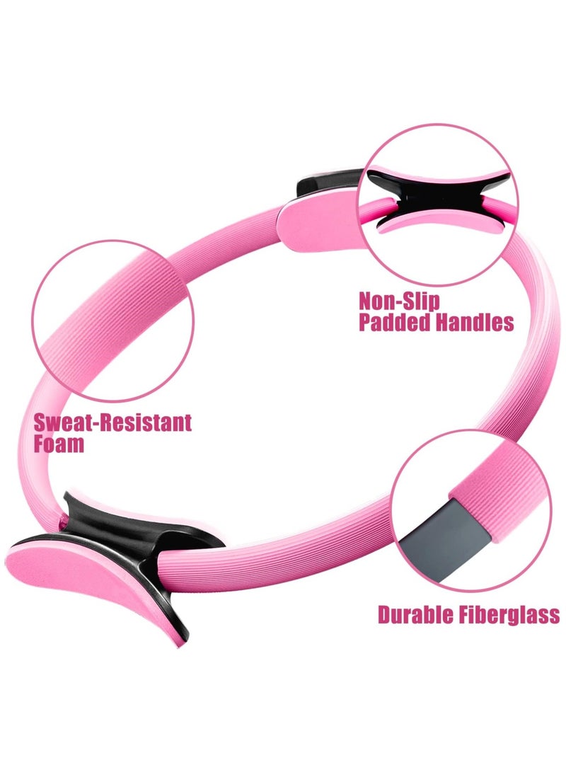 WAKYME Pilates Ring Circle - 40CM Resistance 8 KG Magic Fitness Circle for Toning Inner & Outer Thighs Bonus Workout Guide Included - Image 3