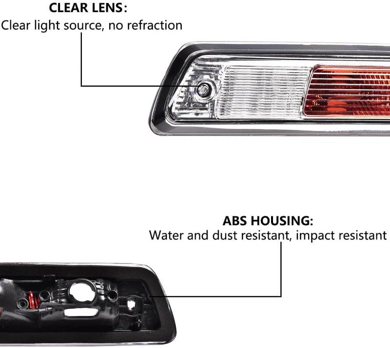 GRAND ORANGE Brake Lights for 2009-2014 Ford F150 - Third Tail Brake Lamps - Image 3