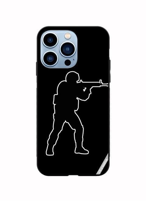 Protective Case Cover For Apple iPhone 14 Pro Max Black Cs Go Design Multicolour