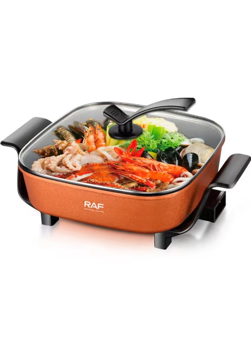 RAF RAF Multi-functional Electric Knob Control 1200W 5L Non-stick coating Electric Hot Pot Cooking  - Image 3