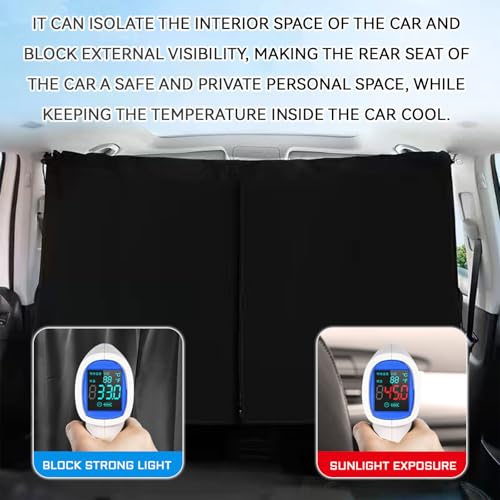 HHZL 5PCS Car Sun Shade Windshield for Light Blocking and Privacy, Window Screen Cover for Baby Car Accessories Interior for Sleeping Traveling Camping Helps Block UVA/UVB Rays Protection - Image 5