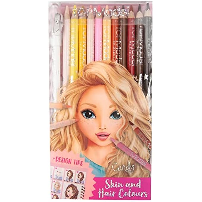 TOPMODEL COLOURED PENCIL SET (SKIN AND HAIR COLOURS) - Image 1