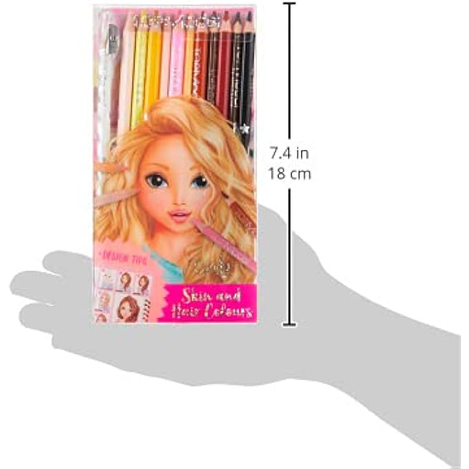 TOPMODEL COLOURED PENCIL SET (SKIN AND HAIR COLOURS) - Image 2