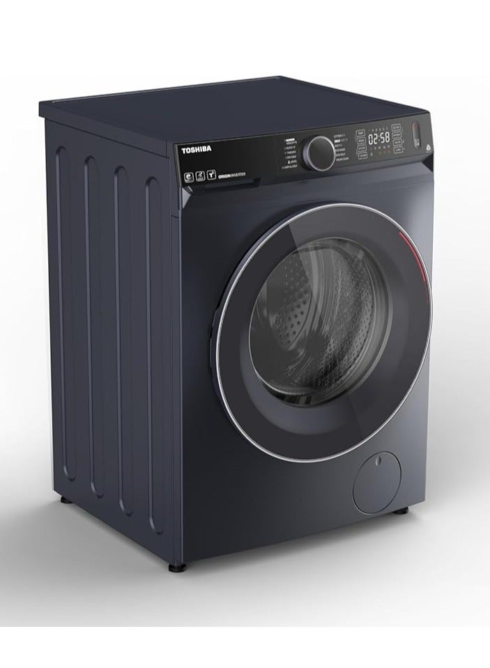توشيبا Washing Machine 9KG Washer + 6 KG dryer WIFI Origin Inverter 1400 RPM Morandi Grey TWD-BM100GF4EG(MK) 9 kg TWD-BM100GF4EG(MK) Morandi Grey - Image 4