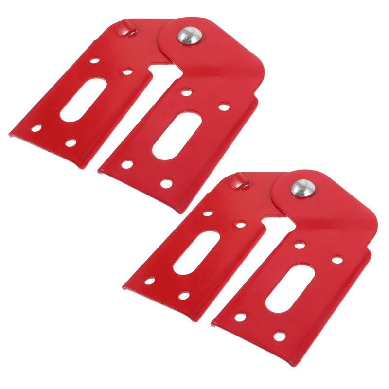 2Pcs Steel Attic Ladder Hinge Replacement Kit For Step Ladder Repair Commercial Use - Image 2
