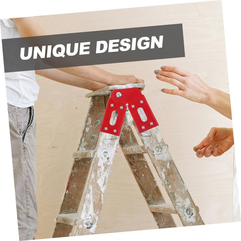 2Pcs Steel Attic Ladder Hinge Replacement Kit For Step Ladder Repair Commercial Use - Image 4