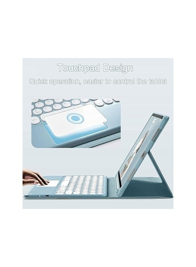 Touch Keyboard Case Compatible with IPad Mini 7th Generation 2024 Released, with Detachable Bluetooth Keyboard and Protective Case Cover with Pen Slot Cover for IPad Mini 7 - Image 3