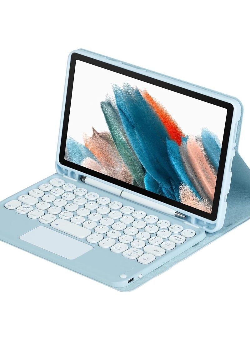 Touch Keyboard Case Compatible with IPad Mini 7th Generation 2024 Released, with Detachable Bluetooth Keyboard and Protective Case Cover with Pen Slot Cover for IPad Mini 7 - Image 1