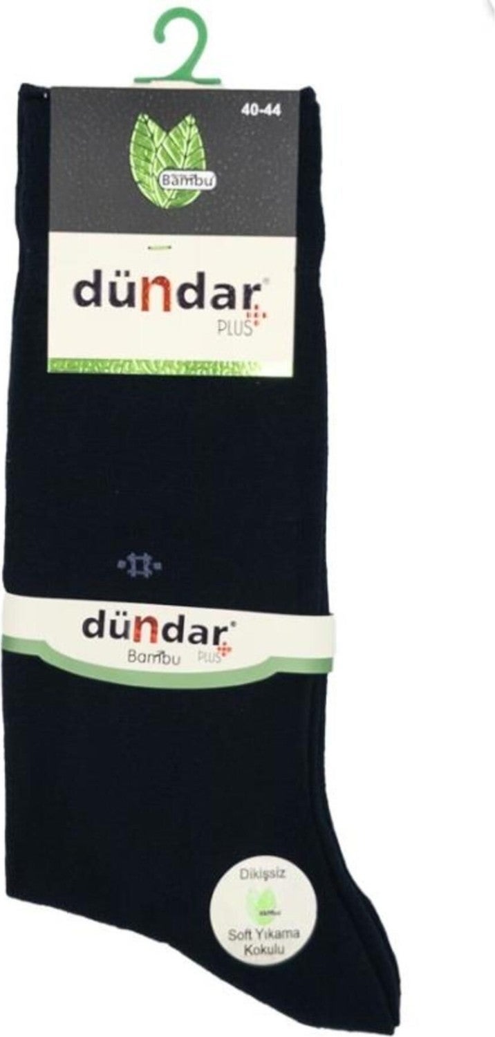 Dündar Çorap Dundar Socks Plus Men's Bamboo Thin Summer Navy Blue 6-Pack 5534