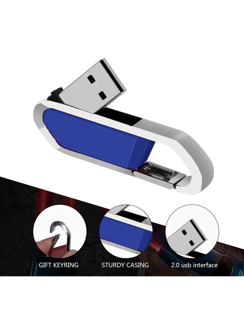 USB Flash Drive, Portable Metal Thumb Drive with Keychain, USB 2.0 Flash Drive Memory Stick, Convenient and Fast Pen Thumb U Disk for External Data Storage, (1pc 2GB Black)  - Image 4