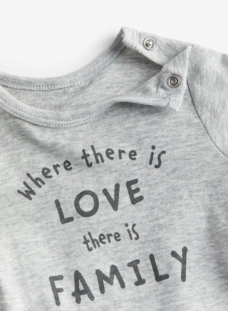 H&M Kids Text Print Bodysuit