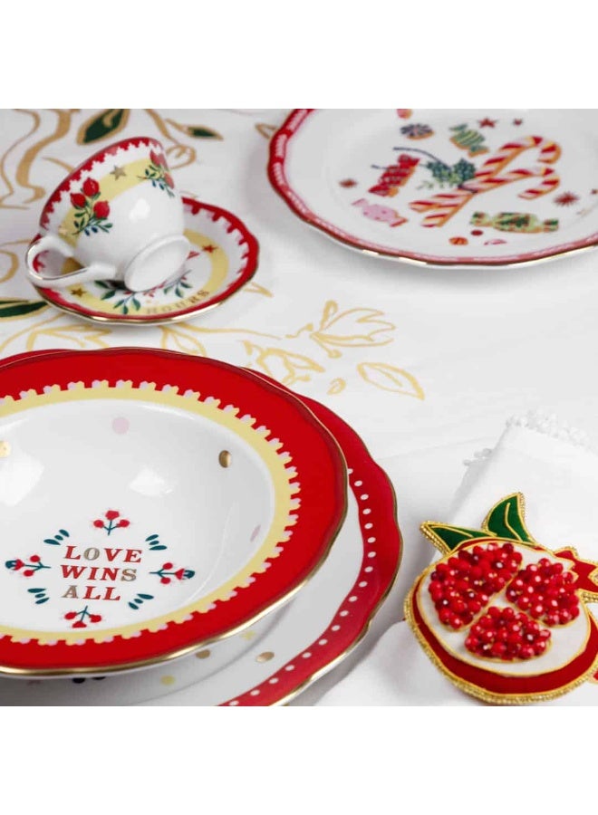 Baci milano SOUP PLATE MAMMA MIA GREEN - DIAM. 22 - Image 2