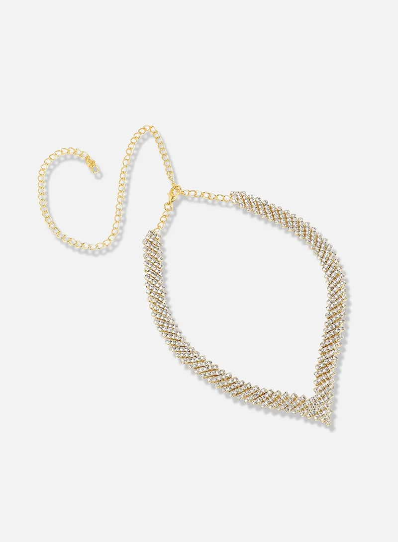 سوهي قلادة مصممة للحفلات مطلية بالفضة