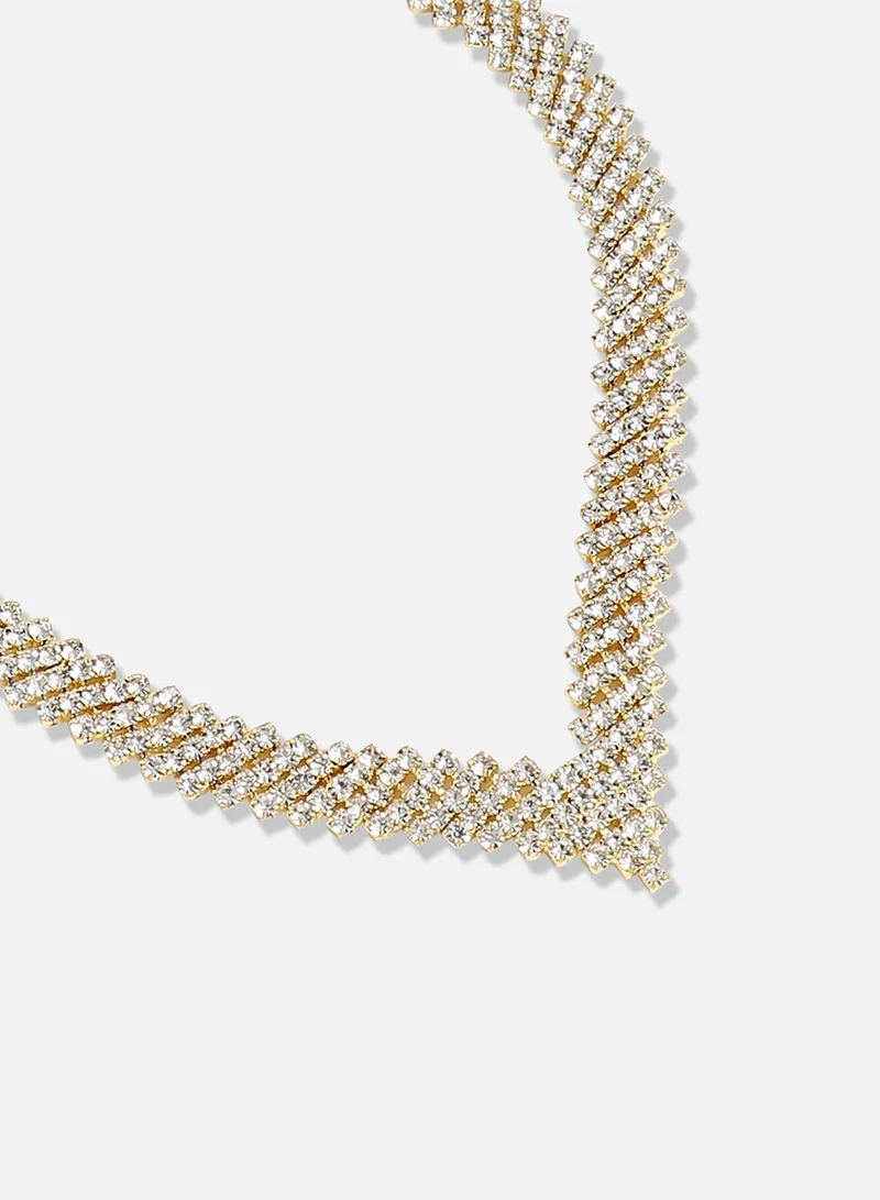 سوهي قلادة مصممة للحفلات مطلية بالفضة