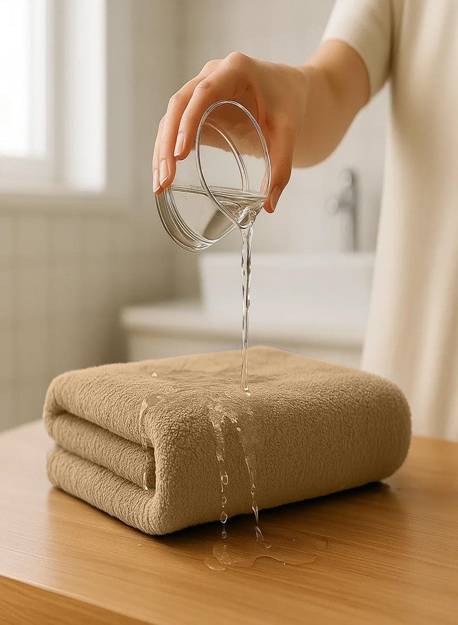 RIVERSIDE Pack of 8 Towels Set, 2 Extra Large Bath, 2 Hand, 4 Face Washcloths, 100% Cotton Hotel Quality, Super Soft, Quick Dry, Highly Absorbent Perfect for Bathroom, Tan - Image 3