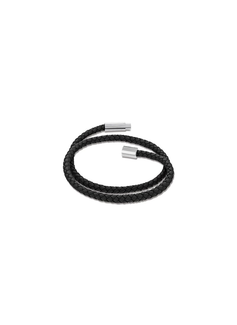 CALVIN KLEIN CALVIN KLEIN JEWELRY INDUSTRIAL FACETS MENS LEATHER BRACELET - 35100042  - Image 1