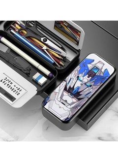 Anime Mobile Suit Gundam Multifunctional Pencil Case for Elementary and Middle School Students