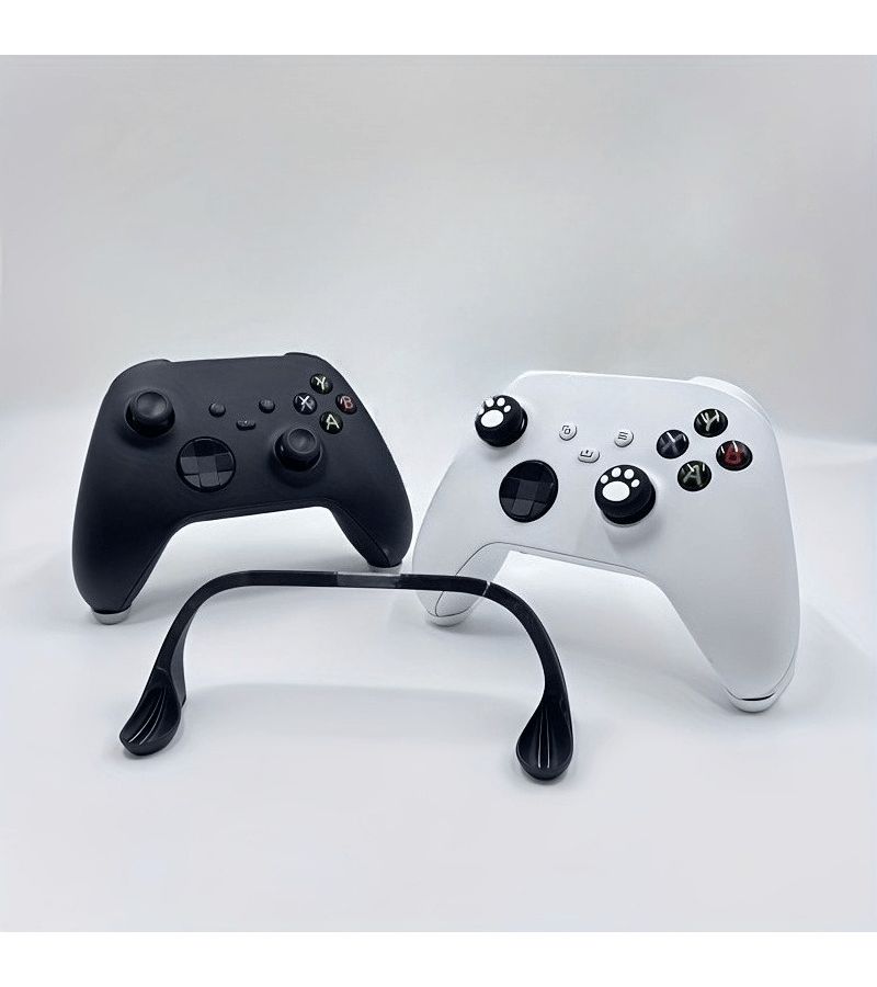 Black Minimalist Xbox Controller Stand Neat Desktop Organizer Display Rack - Image 2