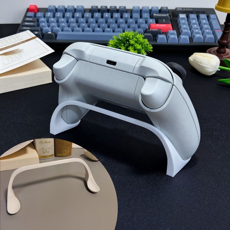 Black Minimalist Xbox Controller Stand Neat Desktop Organizer Display Rack - Image 1