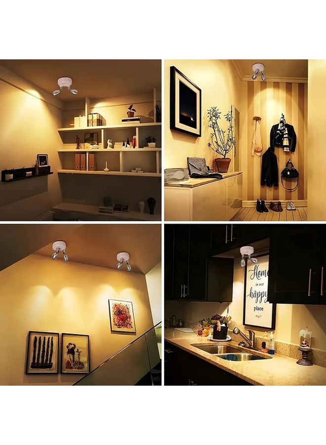 ضوء سبوت لاسلكي LED RGB برأس أسود مع جهاز تحكم عن بعد، قابل للتعتيم، يعمل بالبطارية، إضاءة ليلية - Image 5