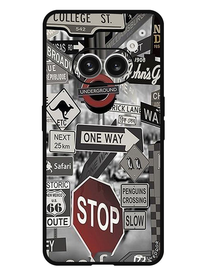 Theodor Protective Case Anti Scratch Shock Proof Bumper Cover For Nothing Phone (2a) singler tag - Image 1