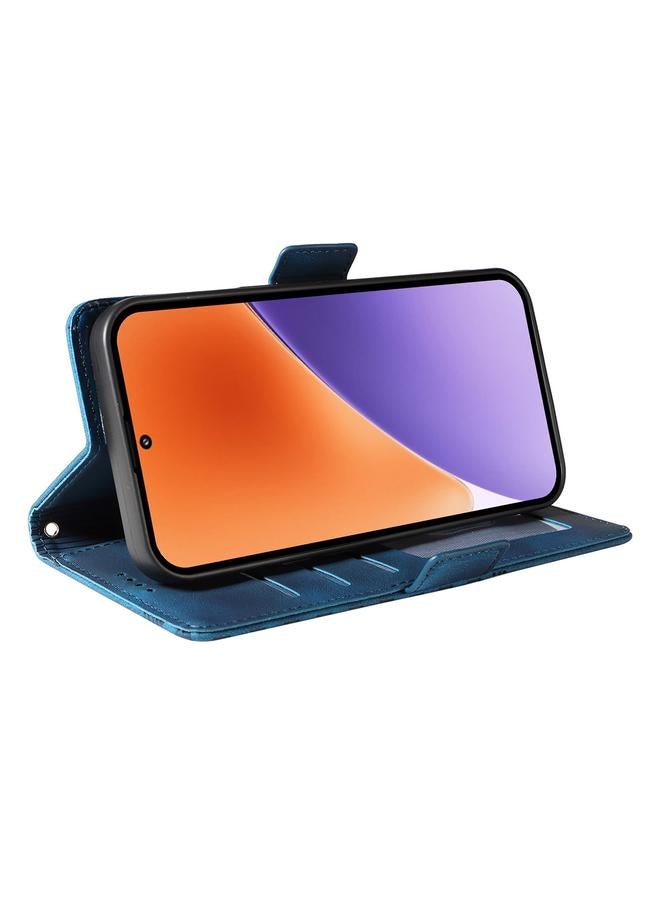 ENKAY Case For Xiaomi 15 Embossed Rhombus Starry Leather Phone Case with Screen Film - Image 3