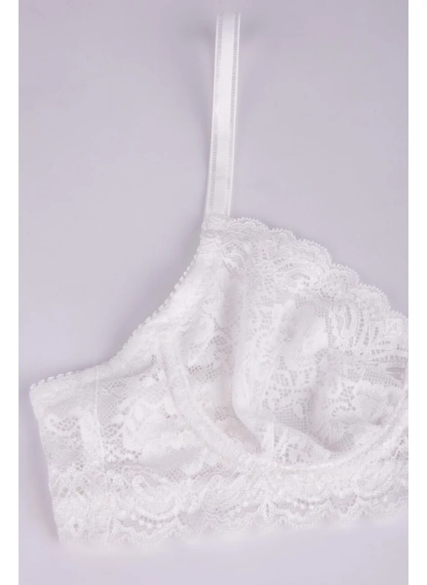 Ayyıldız Crescent Moon 3663 White Bra Set