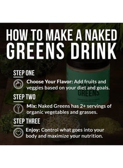 Super Greens Powder Organic Greens Supplement - Only 10 Premium Ingredients - Vegan, Non-GMO, Prebiotic and Probiotic - 35 Servings
