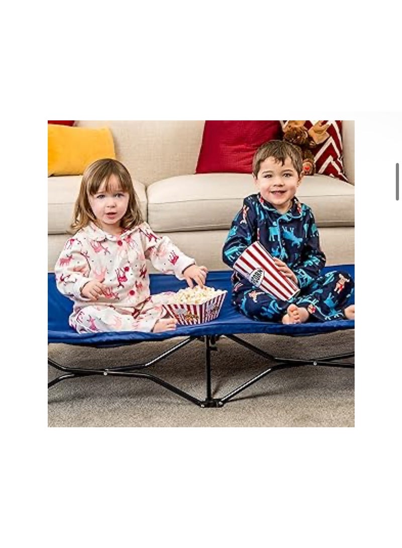 Regalo My Cot Portable Toddler Bed, Includes Fitted Sheet, Royal Blue - Image 4