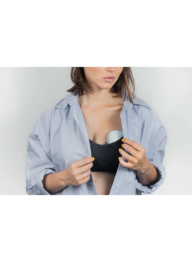 Pippeta مضخة ثدي بدون استخدام اليدين، قابلة للارتداء، لاسلكية وهادئة، 4 أوضاع و12 مستوى شفط، شاشة LED، مضادة للارتجاع، سعة 180 مل، خالية من BPA، قابلة للشحن عبر USB، مضخة رضاعة محمولة، وردي رمادي - Image 4