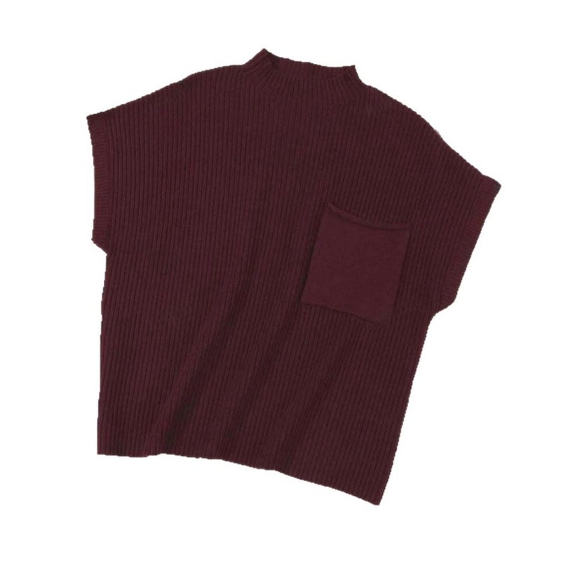 Women's Sleeveless Knitted Sweater Vest with Pockets - Image 5