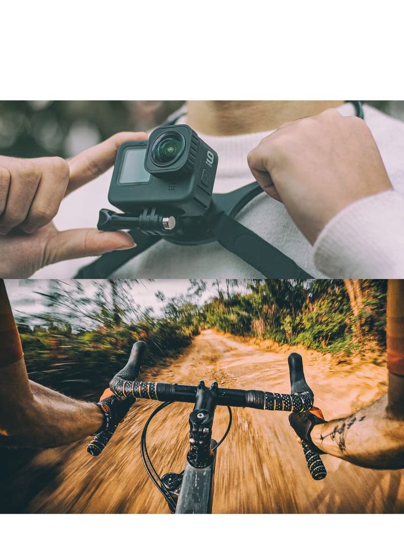 Y&D - SYOSI Neck Holder Mount for Gopro Chest Strap Harness Compatible GoPro Hero 11 10 9 8 7 6 5 Black DJI Osmo Action 3 2 Insta 360 ONE R and Most Cameras - Image 1