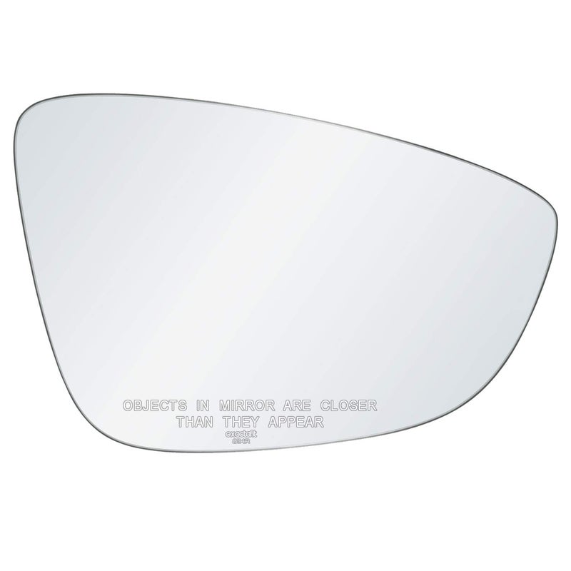 exactafit 8114R Passenger Side Mirror Glass Replacement Repair Compatible With VW Volkswagen Passat Jetta CC Eos