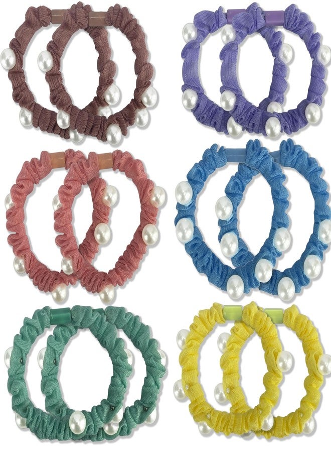 TEMPERIA (12pcs) Hair Scrunchies Set for Women & Girls | Silk Satin Stylish Ponytail Rubber Band Ties Accessories | Gentle on Hair, No Breakage | Assorted Colours - Image 1