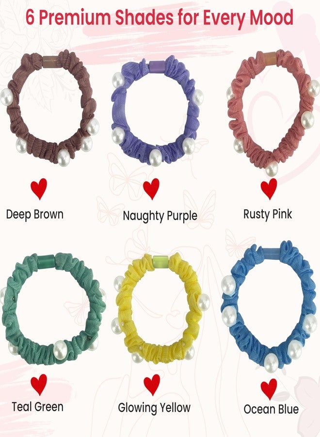 TEMPERIA (12pcs) Hair Scrunchies Set for Women & Girls | Silk Satin Stylish Ponytail Rubber Band Ties Accessories | Gentle on Hair, No Breakage | Assorted Colours - Image 3