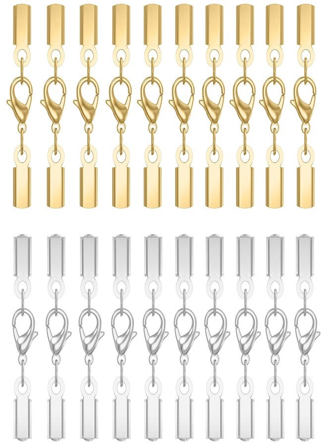 Qulltk مجموعة Qulltk المكونة من 20 مجموعة من أغطية أطراف الأسلاك مع موصلات مشبك الكركند، أطراف أسلاك من الفولاذ المقاوم للصدأ 316 لصنع المجوهرات، سلك قلادة جلدية مع مشبك، أغطية أطراف بقطر داخلي 3 مم لصنع الأساور والقلائد بنفسك. - Image 1