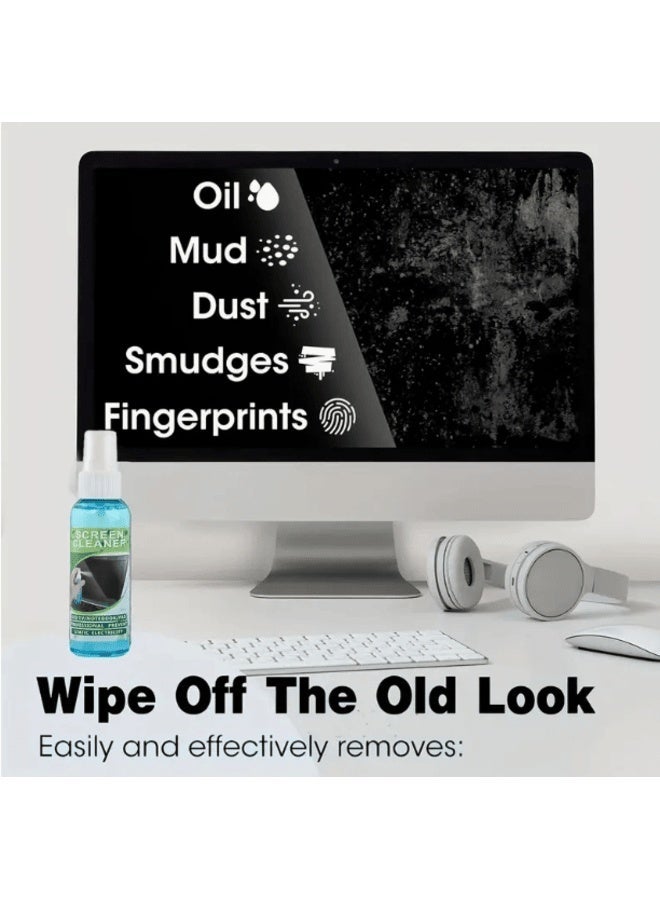 Handboss Universal Screen Cleaner Spray Kit with Brush and Microfiber Cloth for Display Screens - Image 2