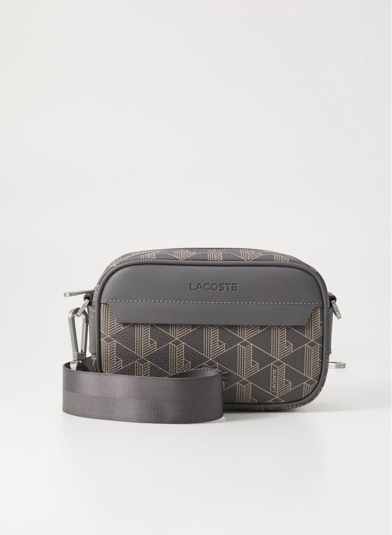 لاكوست حقيبة خصر منقوش عليها شعار لاكوست - Image 1