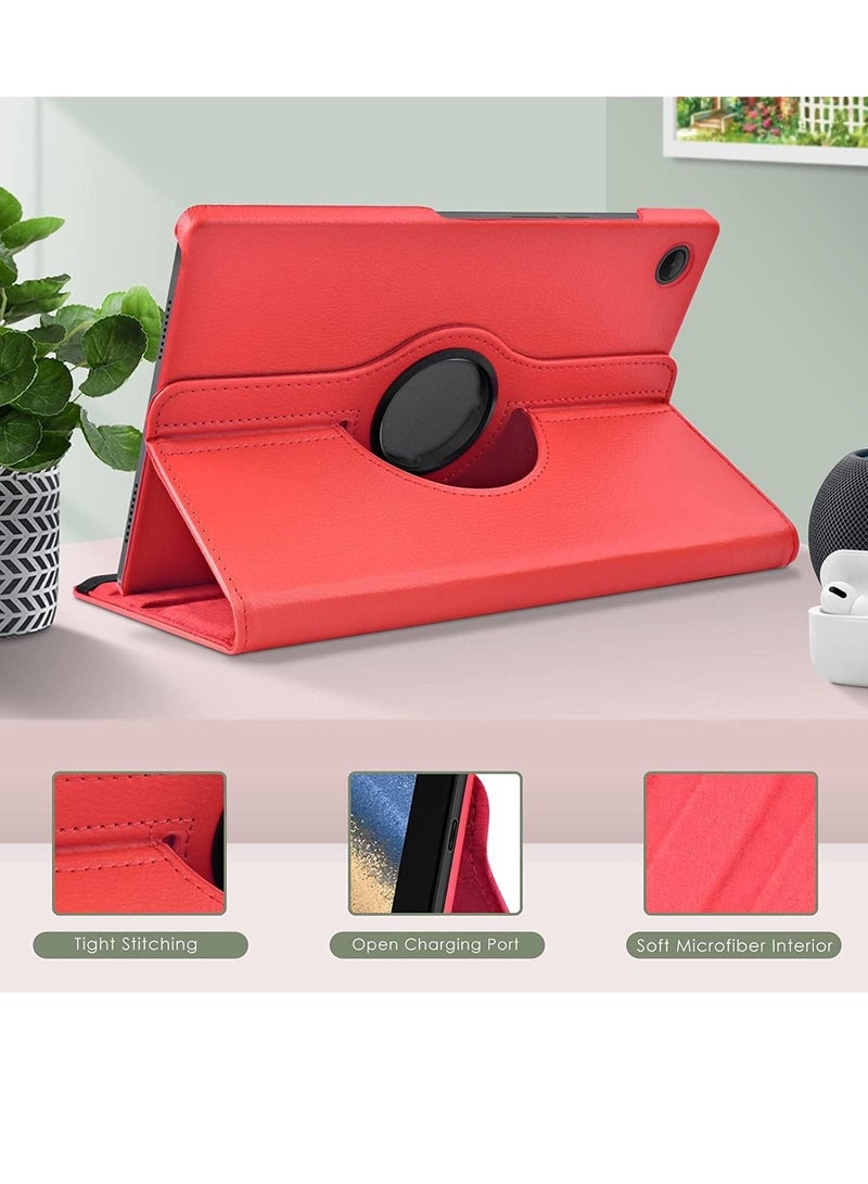 حافظة متوافقة مع Galaxy Tab A8 10.5" (SM-X200/X205/X207)، حافظة Galaxy Tab A8 بحجم 10.5 بوصة، حافظة جلدية قابلة للدوران 360° مع خاصية النوم/الاستيقاظ التلقائي لتاب A8 2022 - Image 4