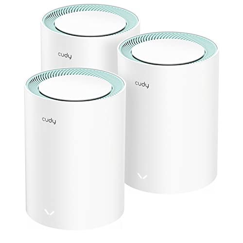 Cudy M1300 3Pack AC1200 Gigabit Whole Mesh WiFi System Dual Band WiFi Extender High Gain Antennas VPN Cloudflare Connect Up to 150 Devices - Image 1